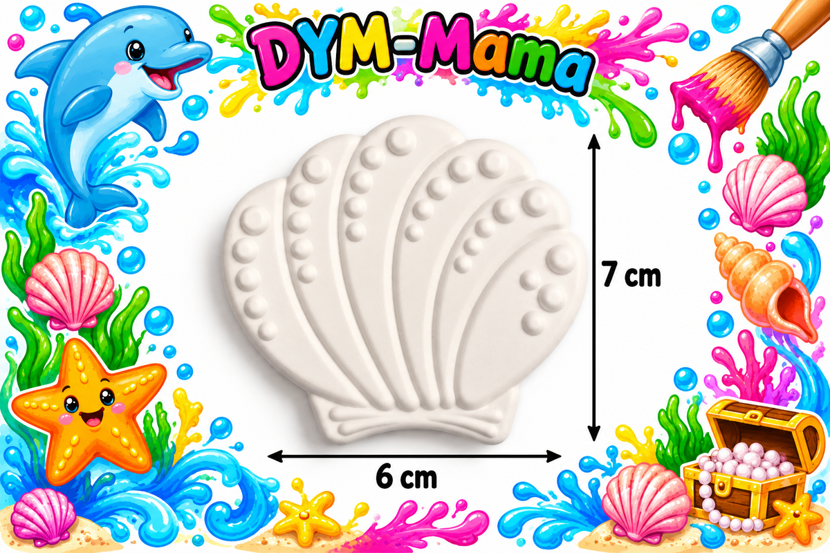 🌊 Meereszauber – Gipsfiguren zum Selbstbemalen 🐬🎨