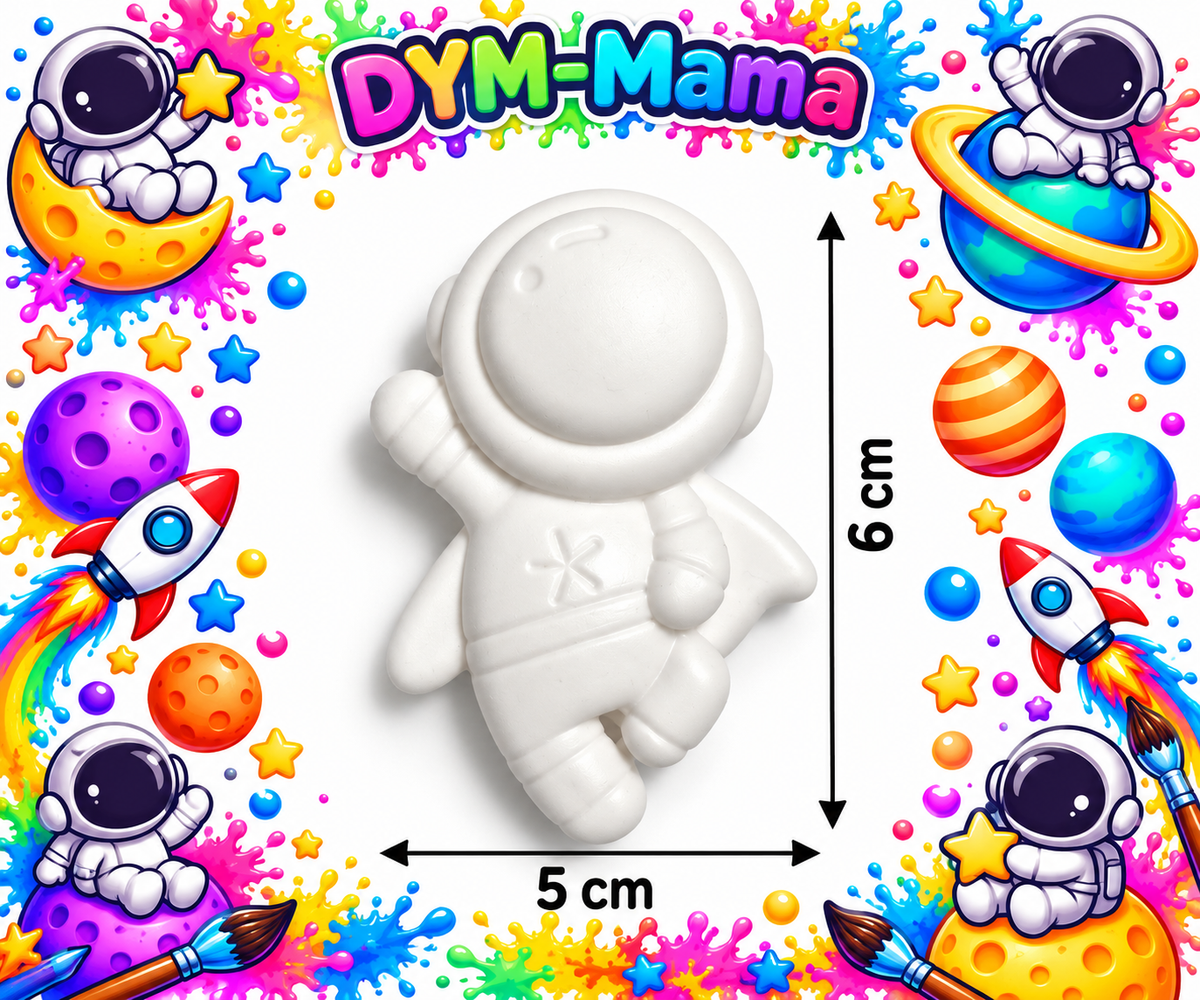 🚀🌈 Weltraum-Abenteuer zum Selberbemalen – Gipsfiguren von DYM-Mama! 🌈🪐