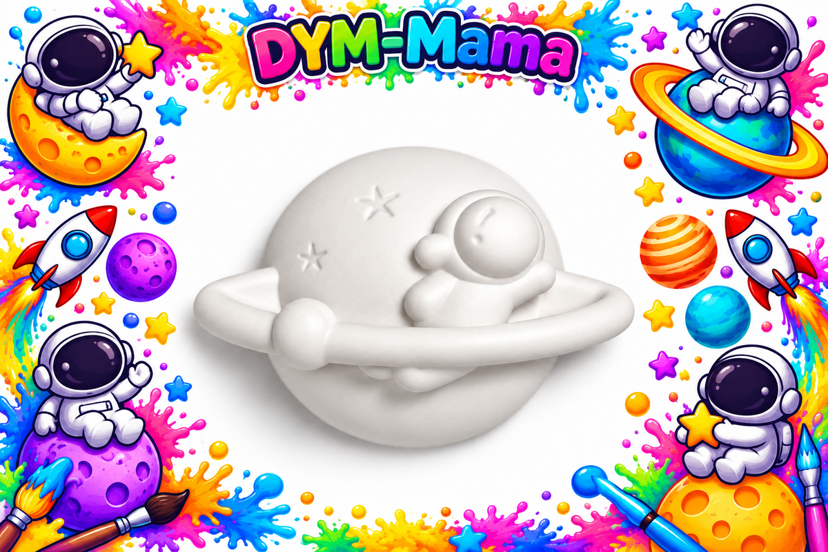 🚀🌈 Weltraum-Abenteuer zum Selberbemalen – Gipsfiguren von DYM-Mama! 🌈🪐