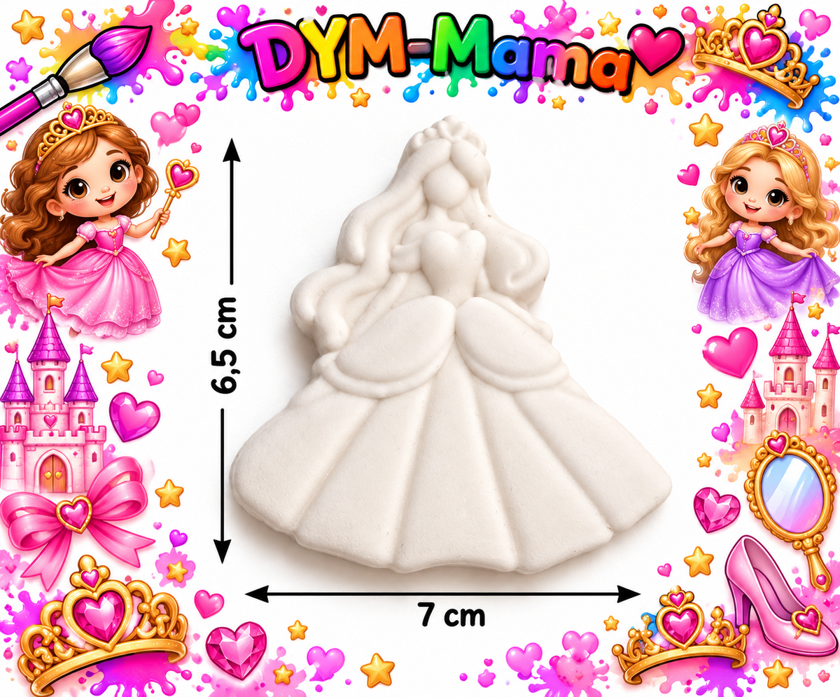 👑 Prinzessinnen-Gipsfiguren zum Bemalen 💖