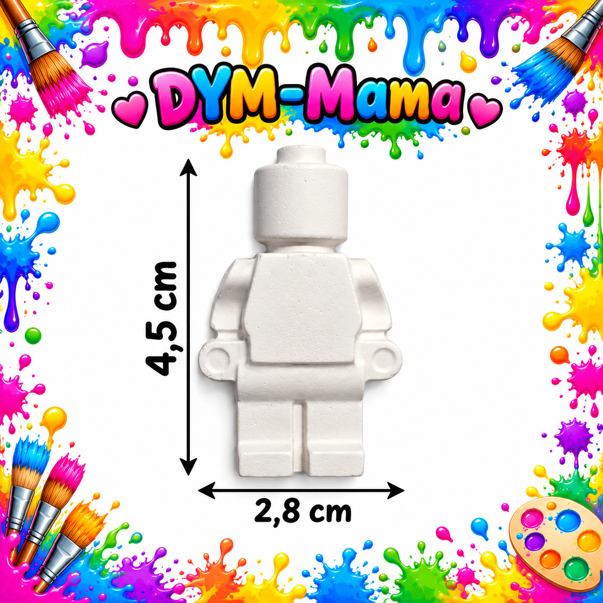 LEGO-inspirierte Gipsfiguren – Kreativer Malspaß für Groß & Klein!