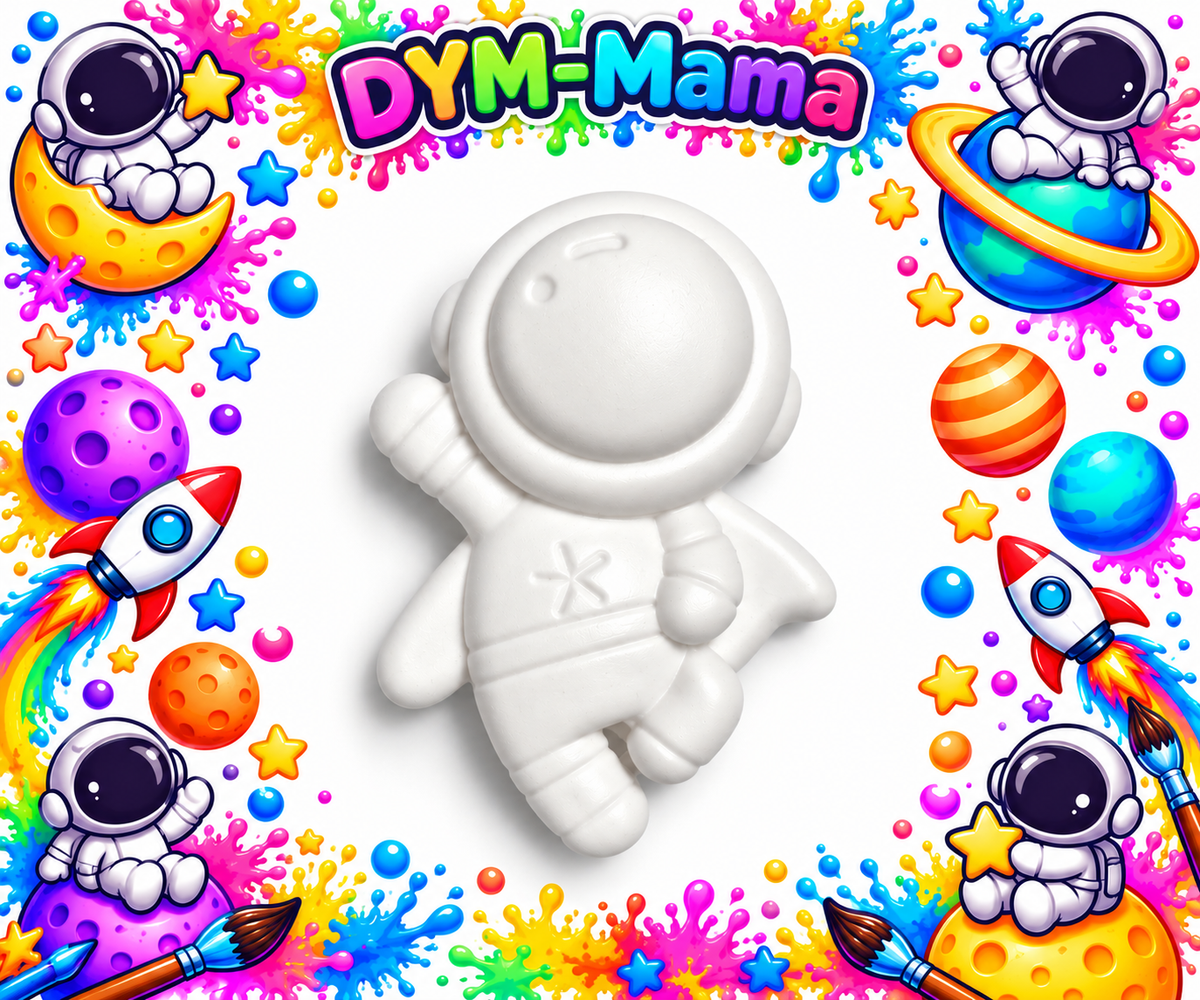 🚀🌈 Weltraum-Abenteuer zum Selberbemalen – Gipsfiguren von DYM-Mama! 🌈🪐