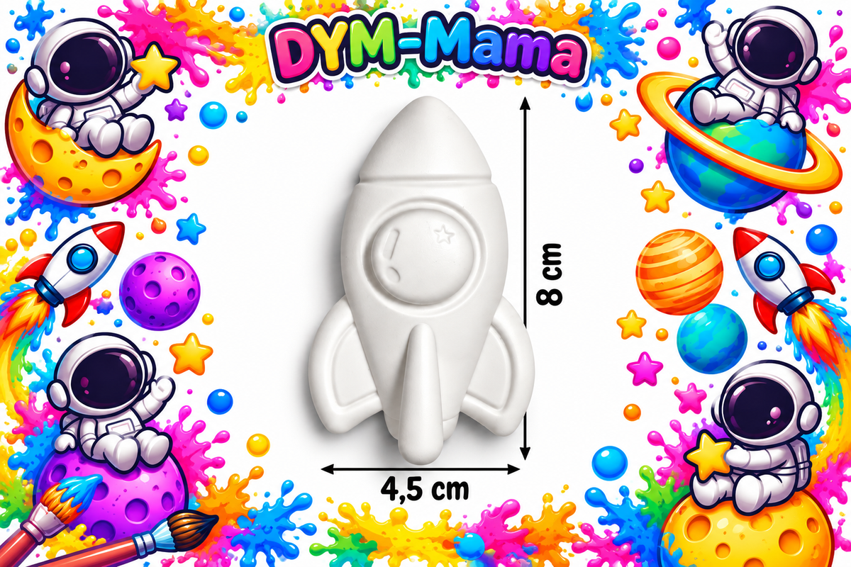 🚀🌈 Weltraum-Abenteuer zum Selberbemalen – Gipsfiguren von DYM-Mama! 🌈🪐