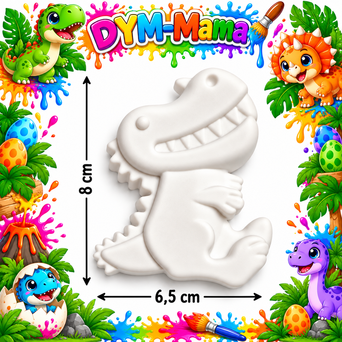 Dino-Gipsfiguren zum Bemalen – Kreativer Bastelspaß! 🎨
