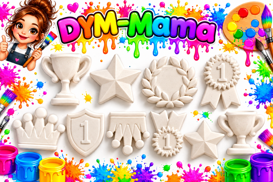 🏆 6er-Set Gipsfiguren – Kleine Sieger ganz groß! 🎨🌈