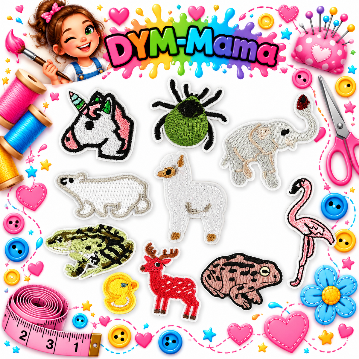 Bestickte Tier Aufnäher Zum Aufbügeln Stoffaufkleber Polyester Für DIY Kleidung Tasche Hut Dekoration Reparatur