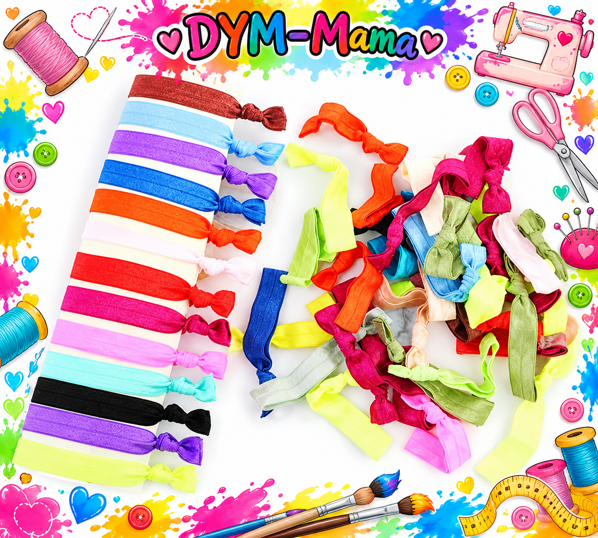 Personalisierte Armbänder & Haargummis – DYM-Mama 💕