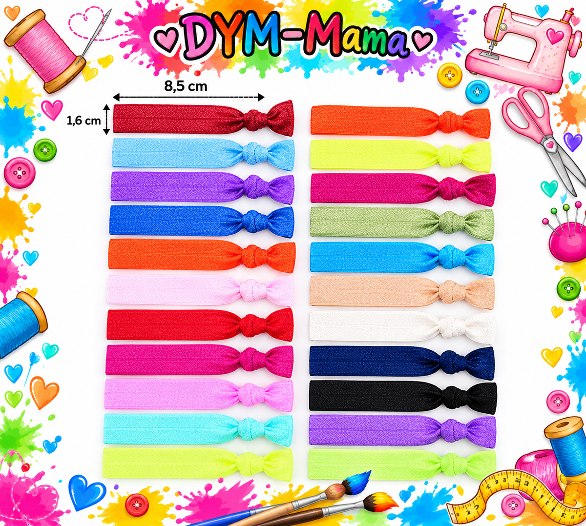 Personalisierte Armbänder & Haargummis – DYM-Mama 💕