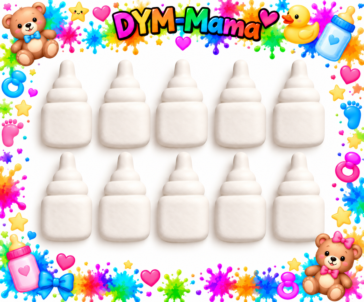 🍼 Baby-Gipsfiguren zum Selbstbemalen – 10er, 6er, 2er Set 💕