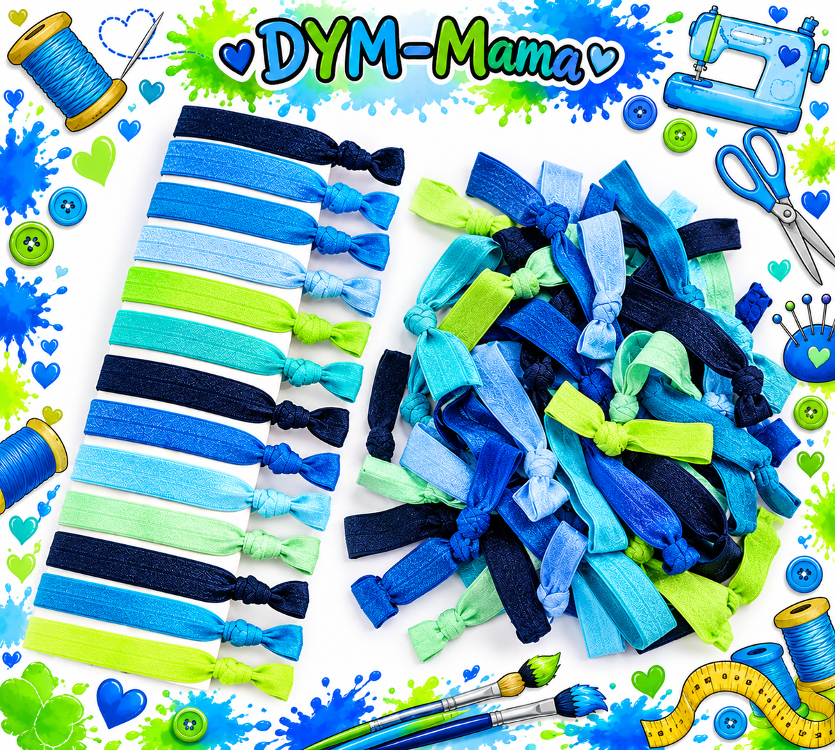 Personalisierte Armbänder & Haargummis – DYM-Mama 💕