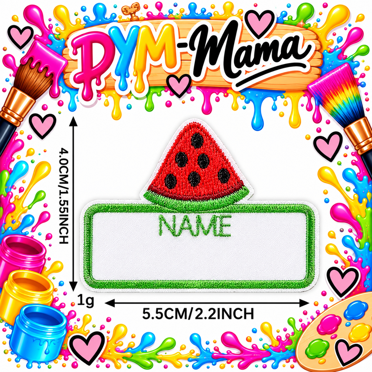 Polyester Cartoon Tier Stickerei Namensschilder Patches Selbstklebende DIY Bekleidungsetiketten Für Kinder Rucksäcke Hüte