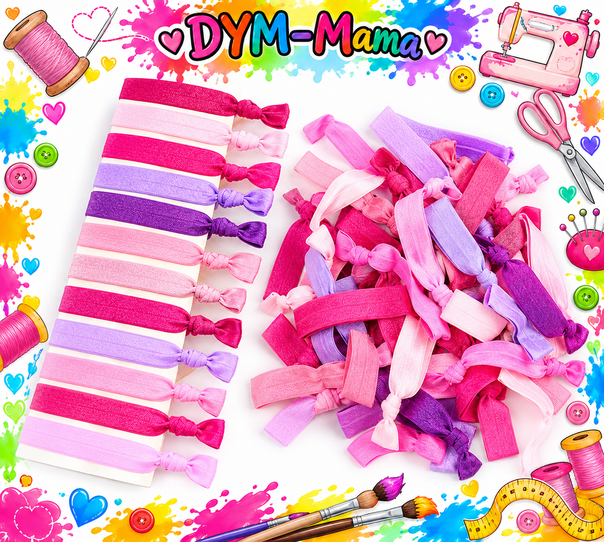 Personalisierte Armbänder & Haargummis – DYM-Mama 💕