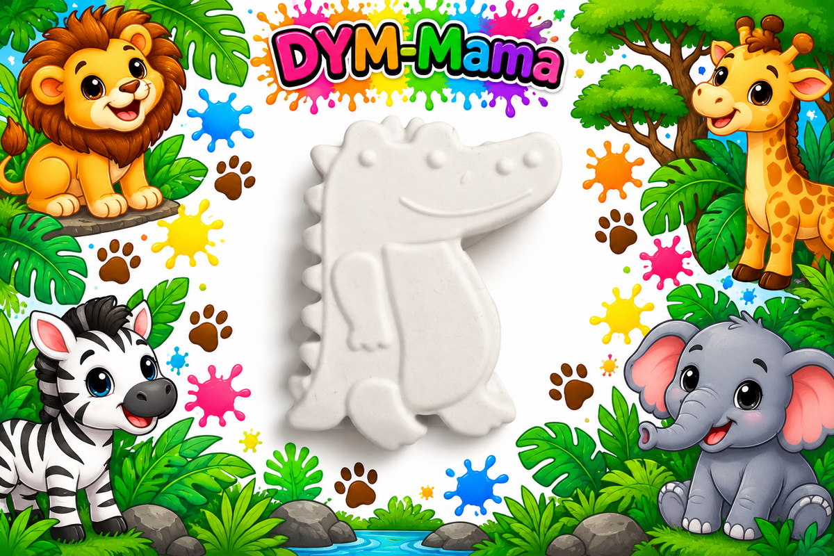 🦁🐘 Safari- & Dschungel-Gipsfiguren zum Bemalen – Kreativer Bastelspaß! 🎨🌿