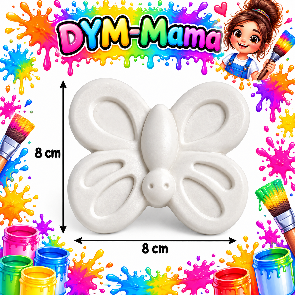 🌸 Kreatives Gipsfiguren-Set – Blumen, Schmetterlinge & Marienkäfer 🦋🐞