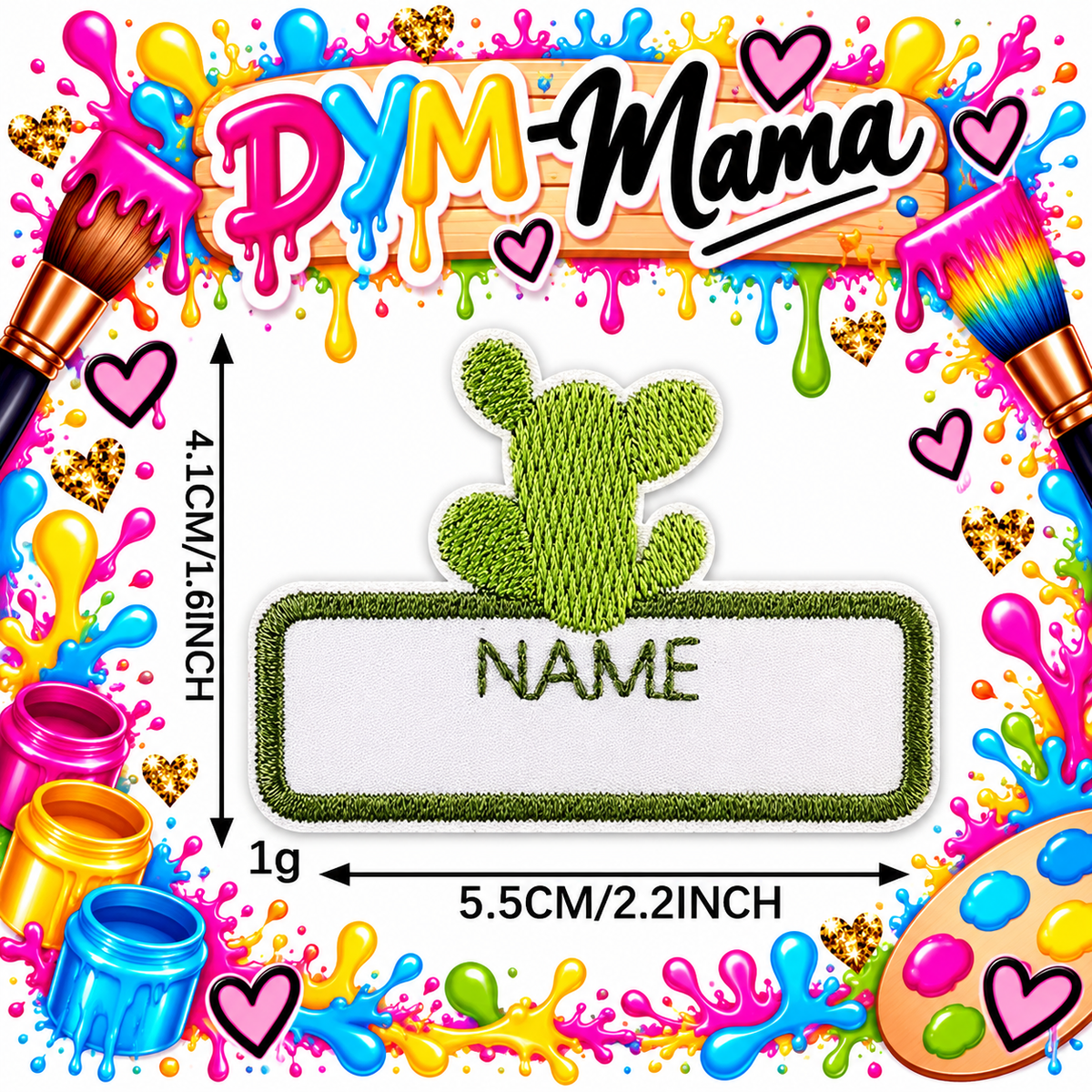 Polyester Cartoon Tier Stickerei Namensschilder Patches Selbstklebende DIY Bekleidungsetiketten Für Kinder Rucksäcke Hüte