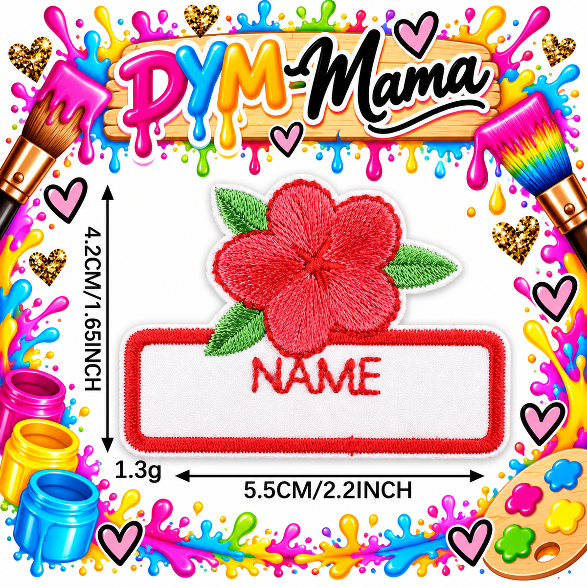 Polyester Cartoon Tier Stickerei Namensschilder Patches Selbstklebende DIY Bekleidungsetiketten Für Kinder Rucksäcke Hüte