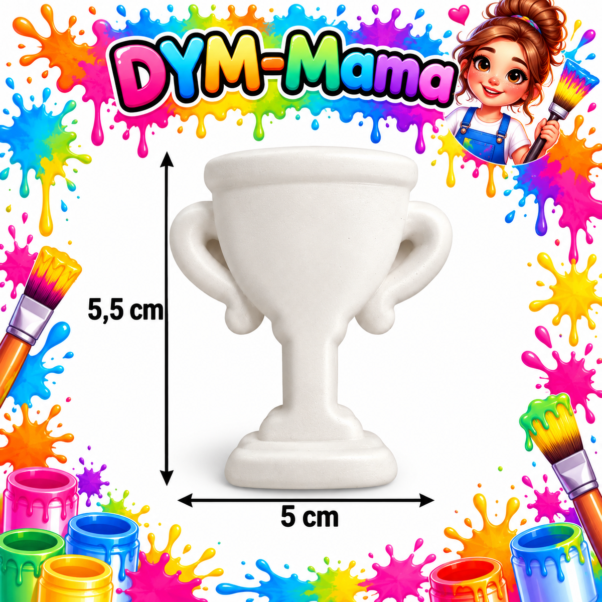 🏆 6er-Set Gipsfiguren – Kleine Sieger ganz groß! 🎨🌈