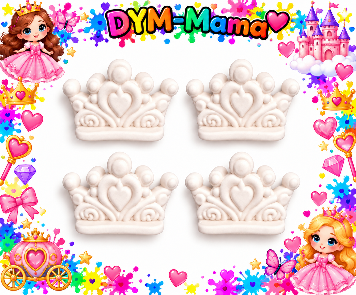 👑 Prinzessinnen-Gipsfiguren zum Bemalen 💖
