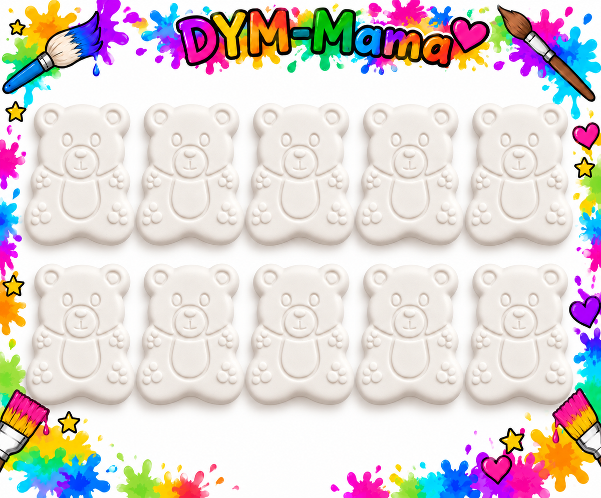 🍼 Baby-Gipsfiguren zum Selbstbemalen – 10er, 6er, 2er Set 💕