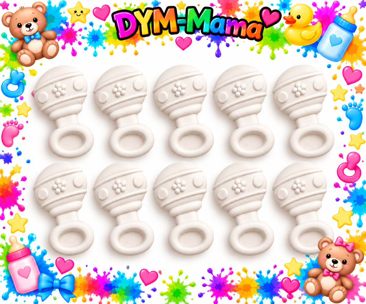 🍼 Baby-Gipsfiguren zum Selbstbemalen – 10er, 6er, 2er Set 💕