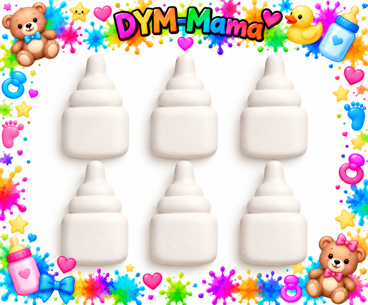 🍼 Baby-Gipsfiguren zum Selbstbemalen – 10er, 6er, 2er Set 💕