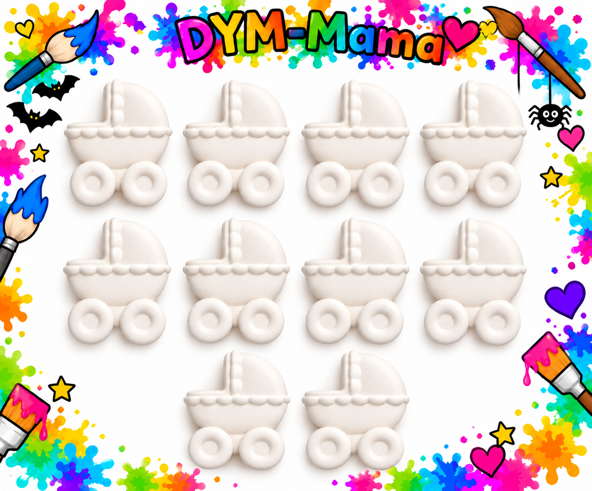 🍼 Baby-Gipsfiguren zum Selbstbemalen – 10er, 6er, 2er Set 💕