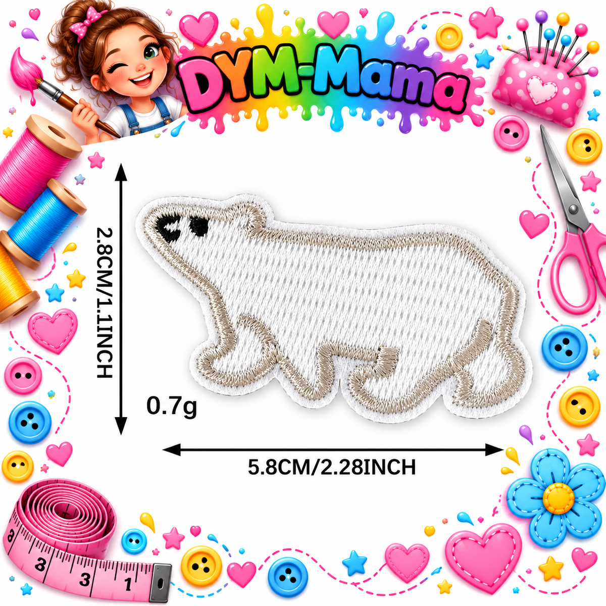 Bestickte Tier Aufnäher Zum Aufbügeln Stoffaufkleber Polyester Für DIY Kleidung Tasche Hut Dekoration Reparatur