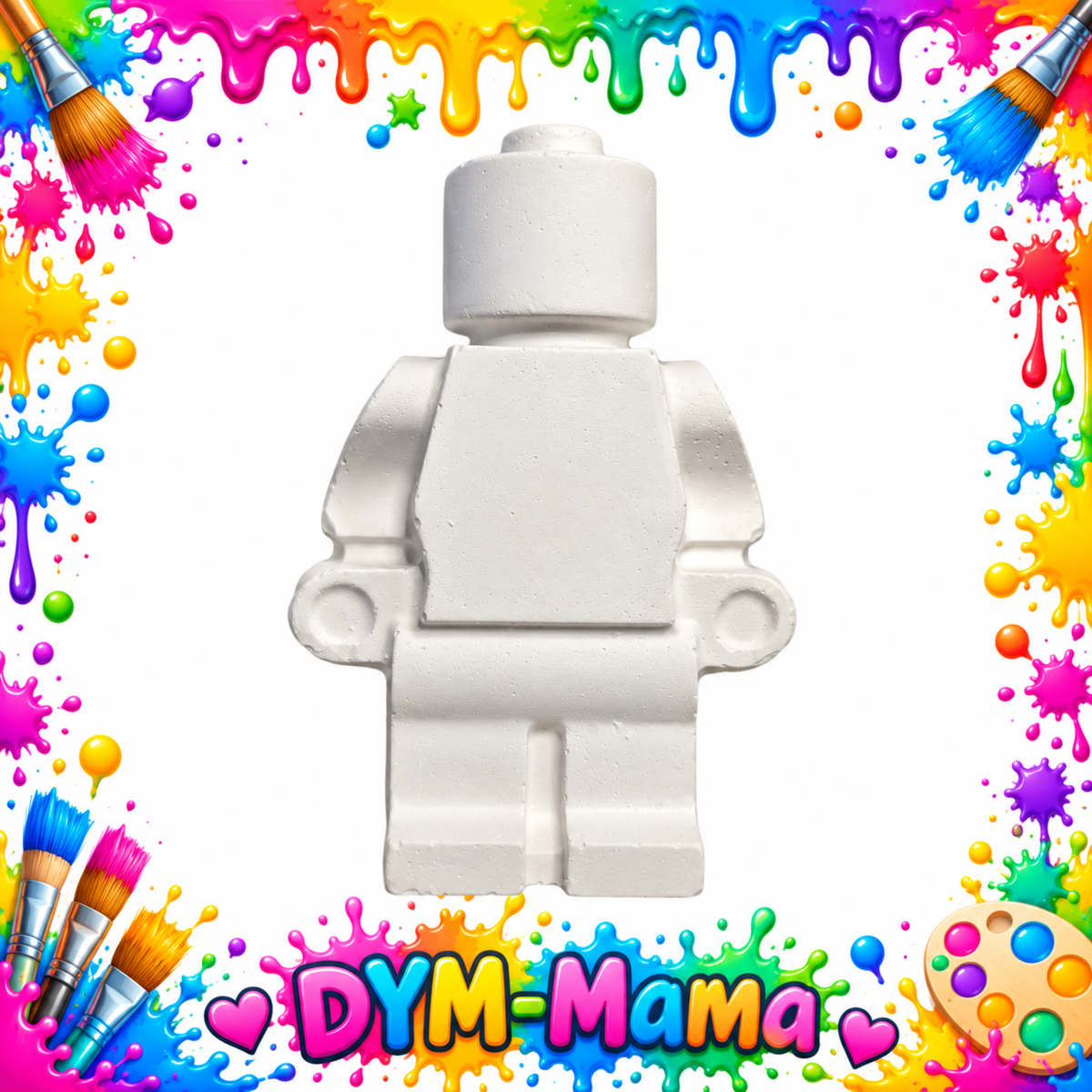 LEGO-inspirierte Gipsfiguren – Kreativer Malspaß für Groß & Klein!