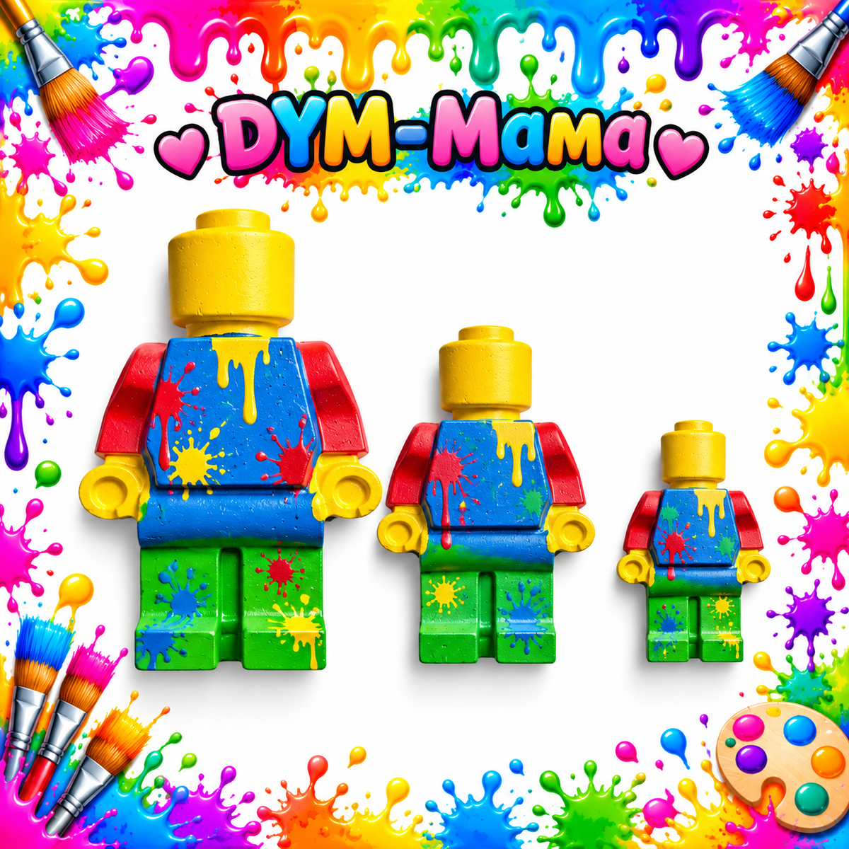 LEGO-inspirierte Gipsfiguren – Kreativer Malspaß für Groß & Klein!