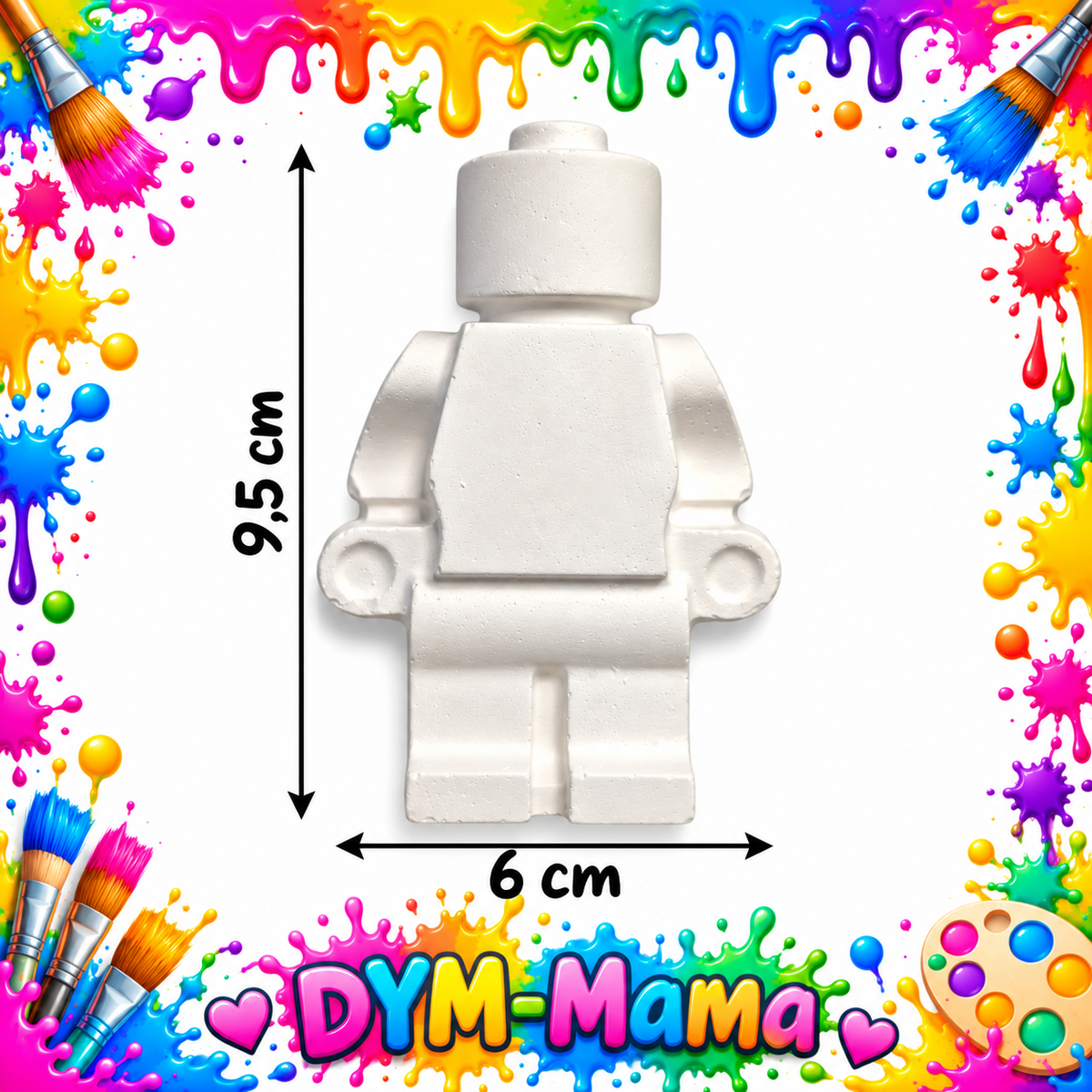 LEGO-inspirierte Gipsfiguren – Kreativer Malspaß für Groß & Klein!